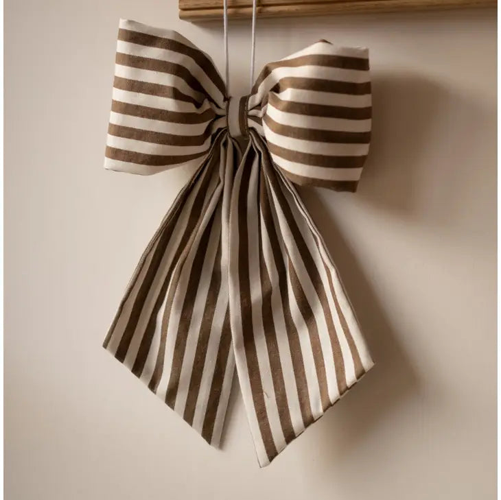 Brown and cream checkered decorative bow - *Pre-order now* (Copy)