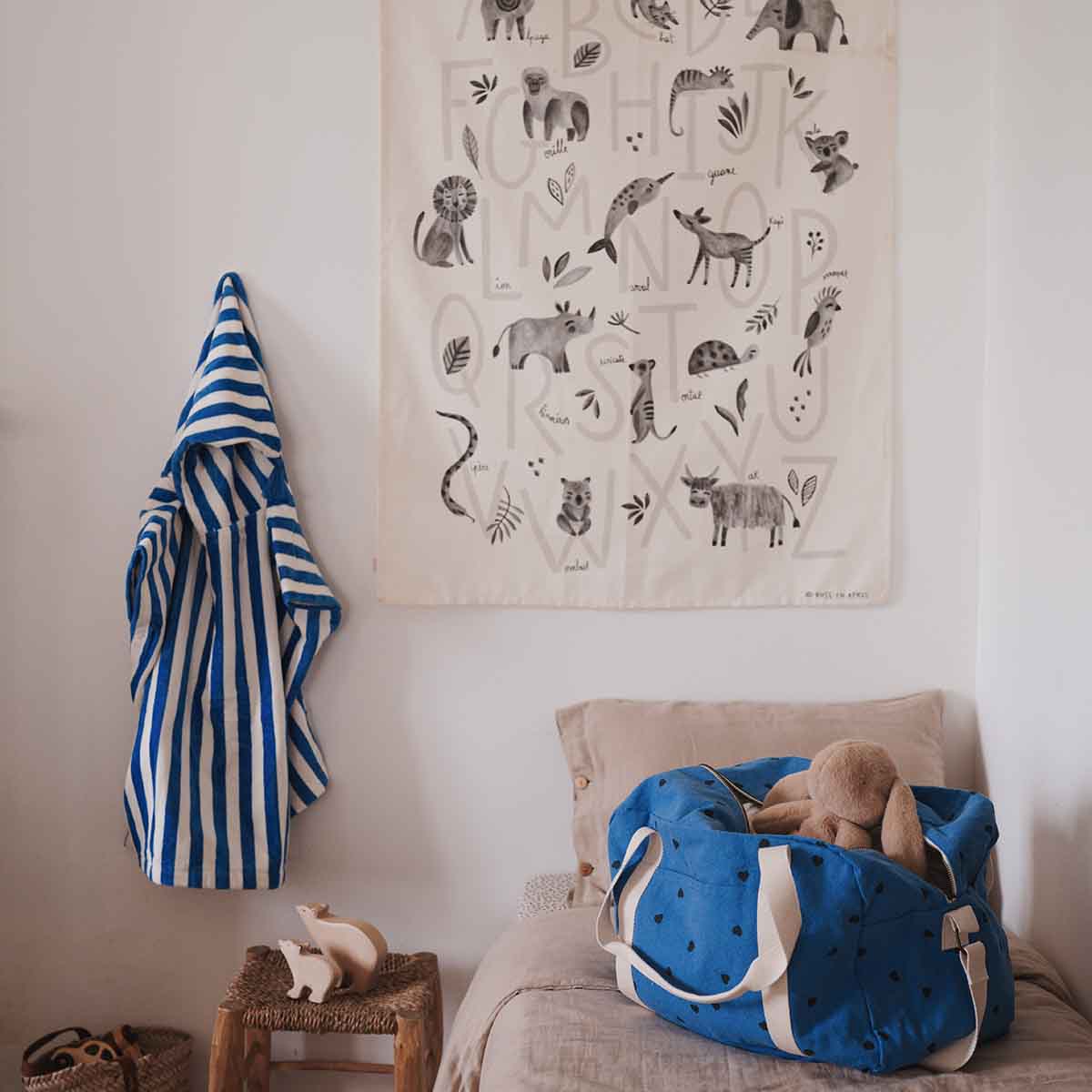 RAPHAEL DIAPER BAG - WEEKEND BAG GREEK BLUE