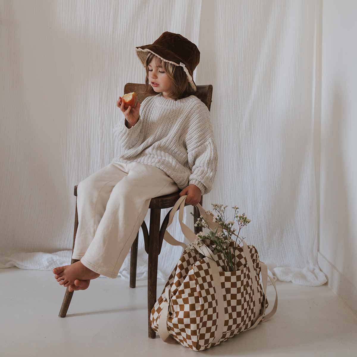 RAPHAEL DIAPER BAG - WEEKEND BAG CHECKERBOARD