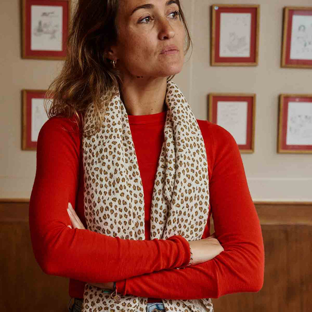 BIANCA SWADDLE MINI LEOPARD GREIGE