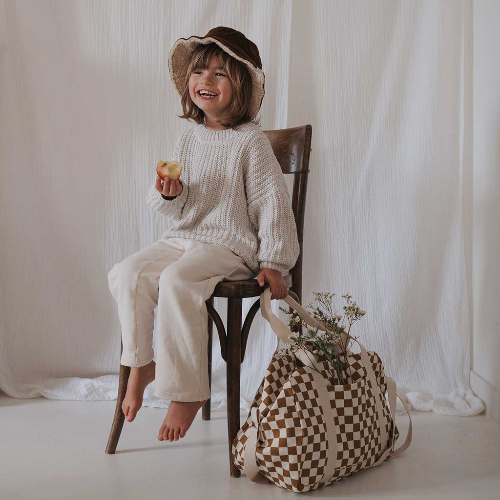 RAPHAEL DIAPER BAG - WEEKEND BAG CHECKERBOARD