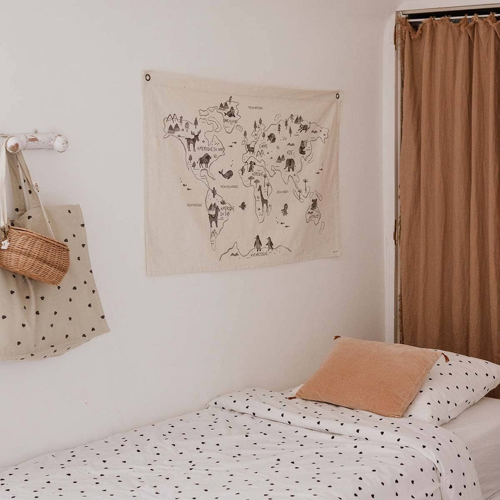 BED LINEN SET BLACK HEART