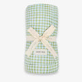 Green Gingham Checkered Bedspread - Single Bed Size