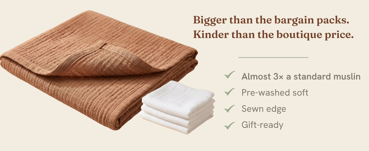 Super Sized Organic Muslin Square