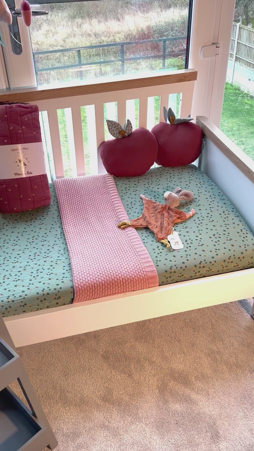 Apple Cushion – Shaped Organic Kids Room Cushion | RockerMumma