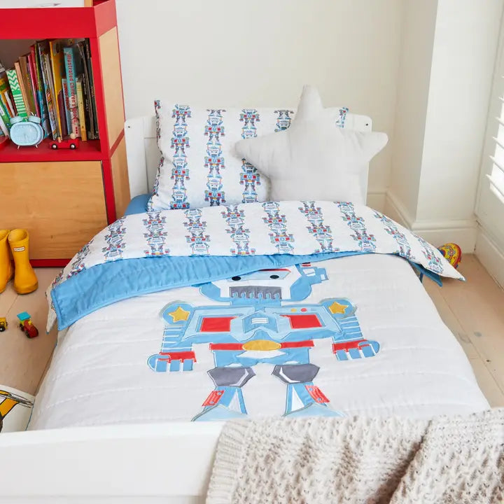 ROBOT QUILT - SINGLE BED SIZE