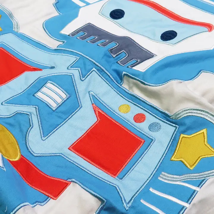 ROBOT QUILT - SINGLE BED SIZE