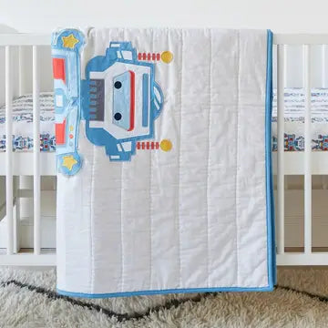 ROBOT QUILT - SINGLE BED SIZE