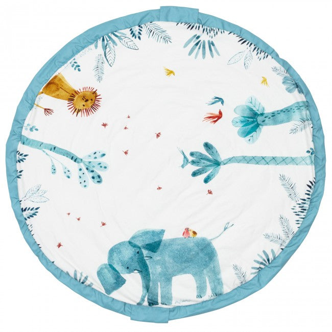 Play & Go Mat by Rockermumma, colorful fabric accessories with a playful design, perfect for children's activities and storage.