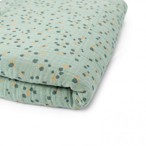Breathable Quilt - Three Little Rabbits (Sage Green)